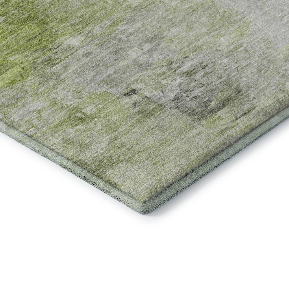 Premium Machine Washable Mayfield  Aloe 1'8" x 2'6" Rug. Picture 3