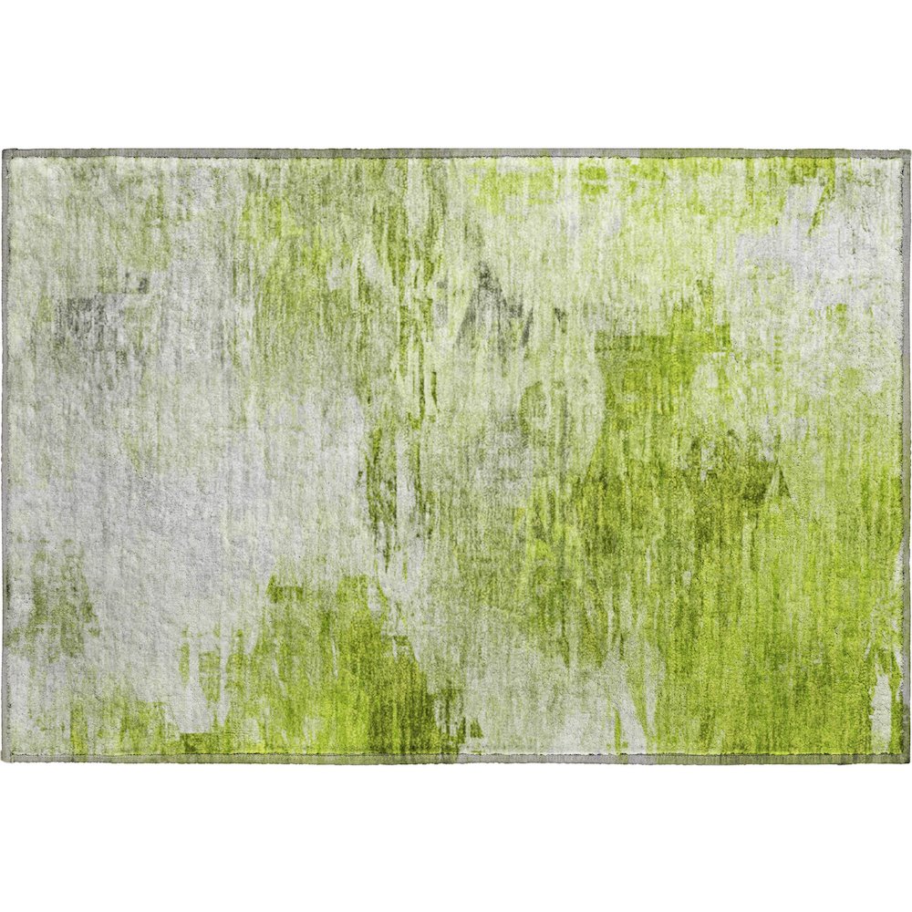 Premium Machine Washable Mayfield  Aloe 1'8" x 2'6" Rug. Picture 1