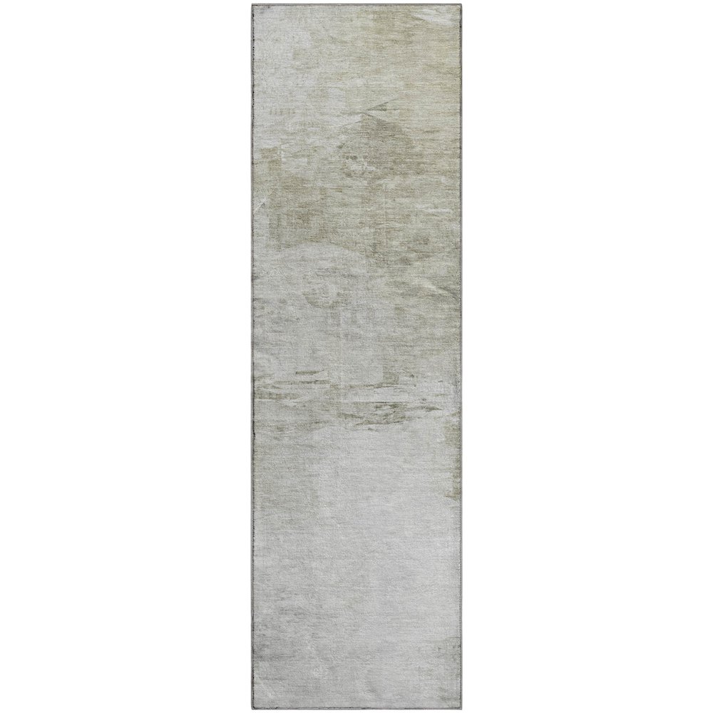 Premium Machine Washable Mayfield  Ivory 2'3" x 7'6" Runner Rug. Picture 1