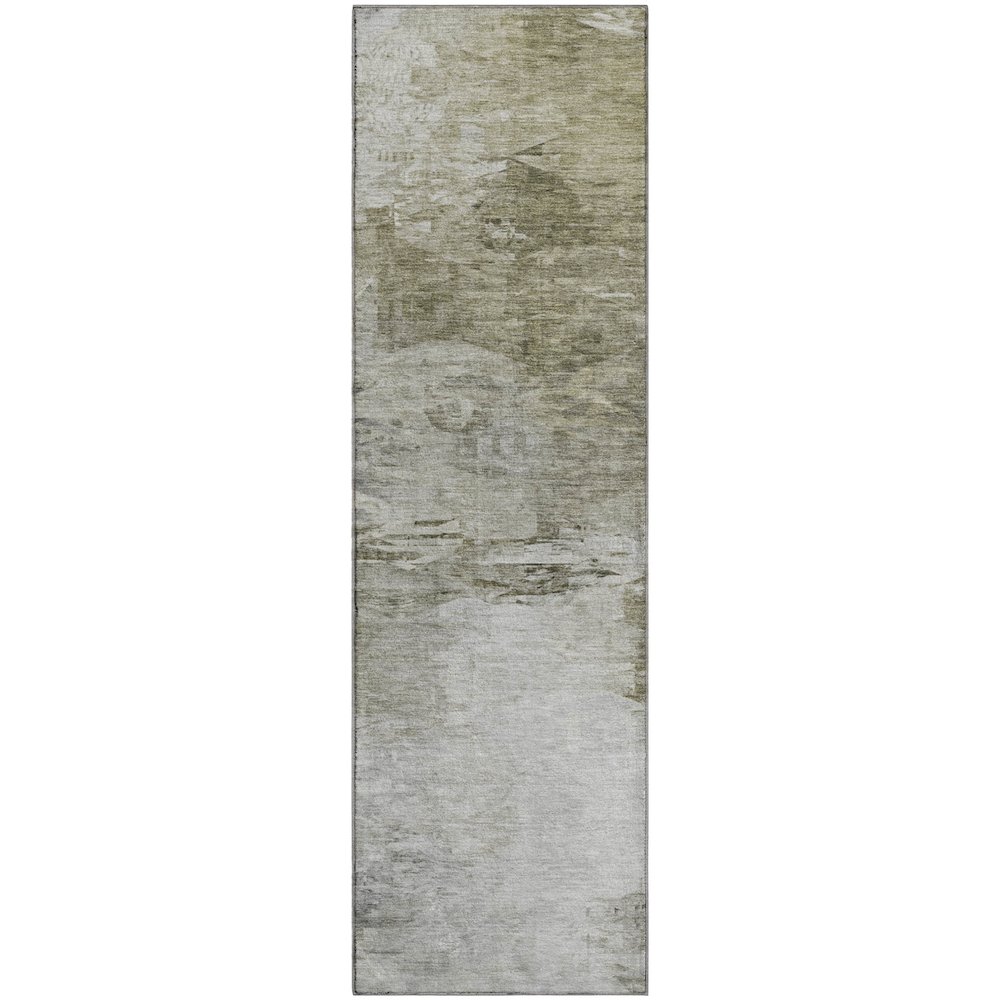 Premium Machine Washable Mayfield  Taupe 2'3" x 7'6" Runner Rug. Picture 1