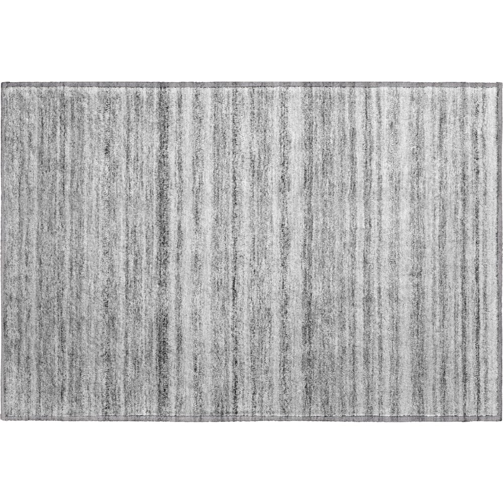 Premium Machine Washable Mayfield  Gray 1'8" x 2'6" Rug. Picture 1