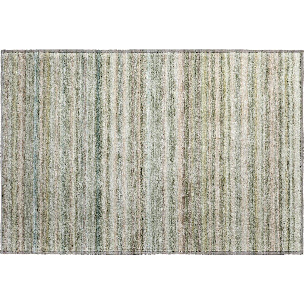 Premium Machine Washable Mayfield  Sage 1'8" x 2'6" Rug. Picture 1