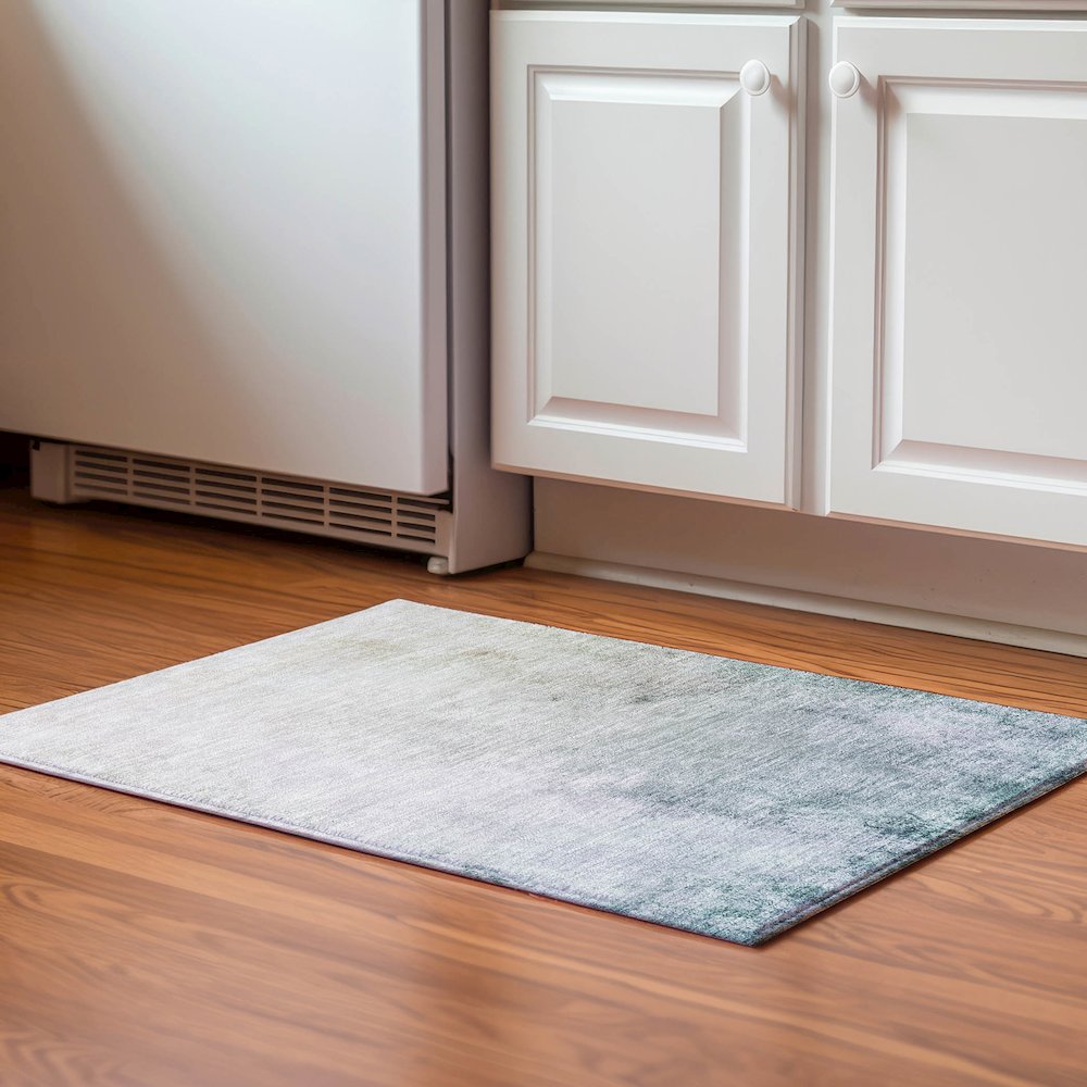 Premium Machine Washable Mayfield  Beige 1'8" x 2'6" Rug. Picture 5