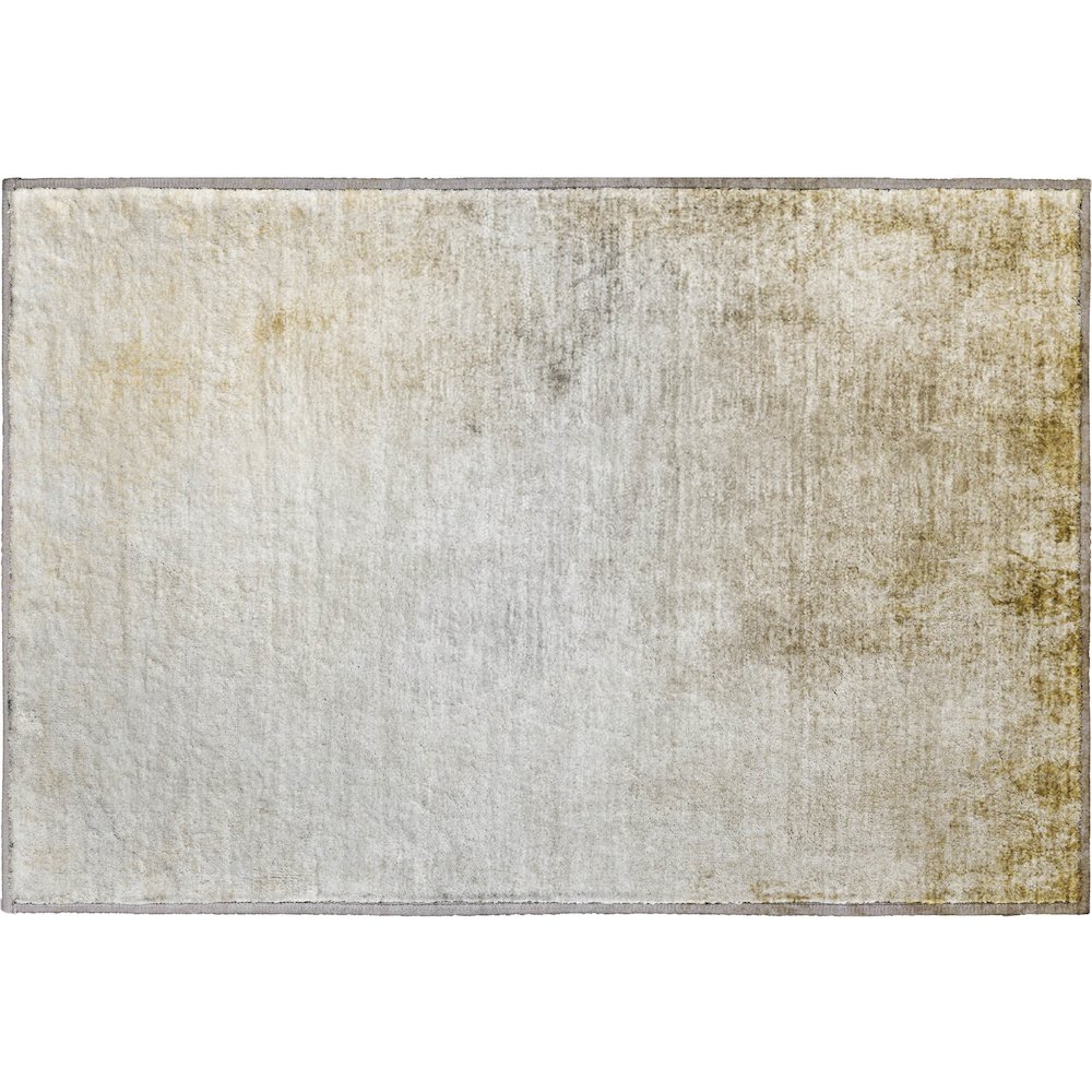 Premium Machine Washable Mayfield  Taupe 1'8" x 2'6" Rug. Picture 1