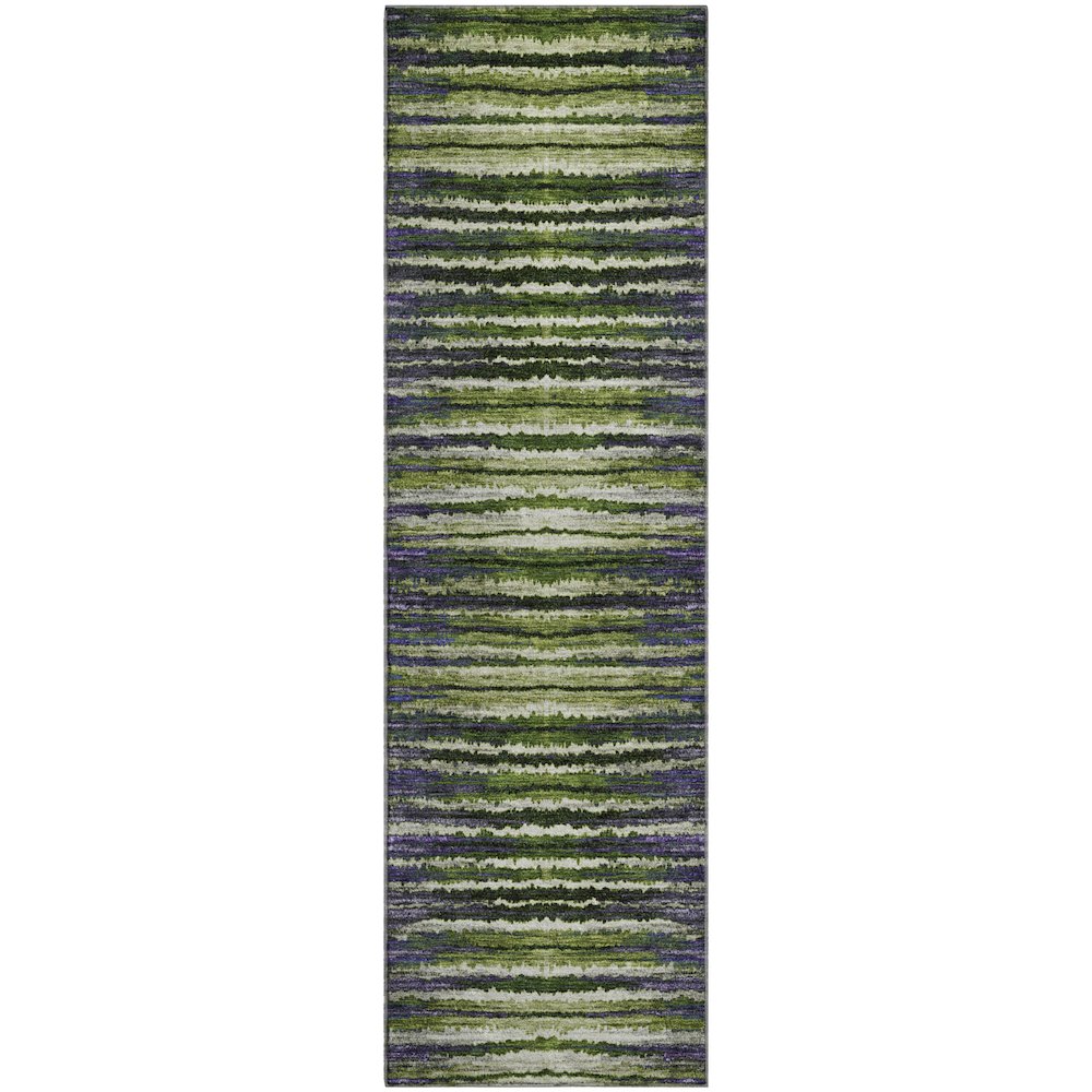 Premium Machine Washable Mayfield  Purple 2'3" x 7'6" Runner Rug. Picture 1