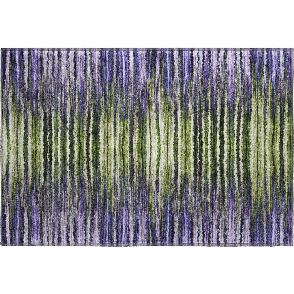 Premium Machine Washable Mayfield  Purple 1'8" x 2'6" Rug. Picture 1