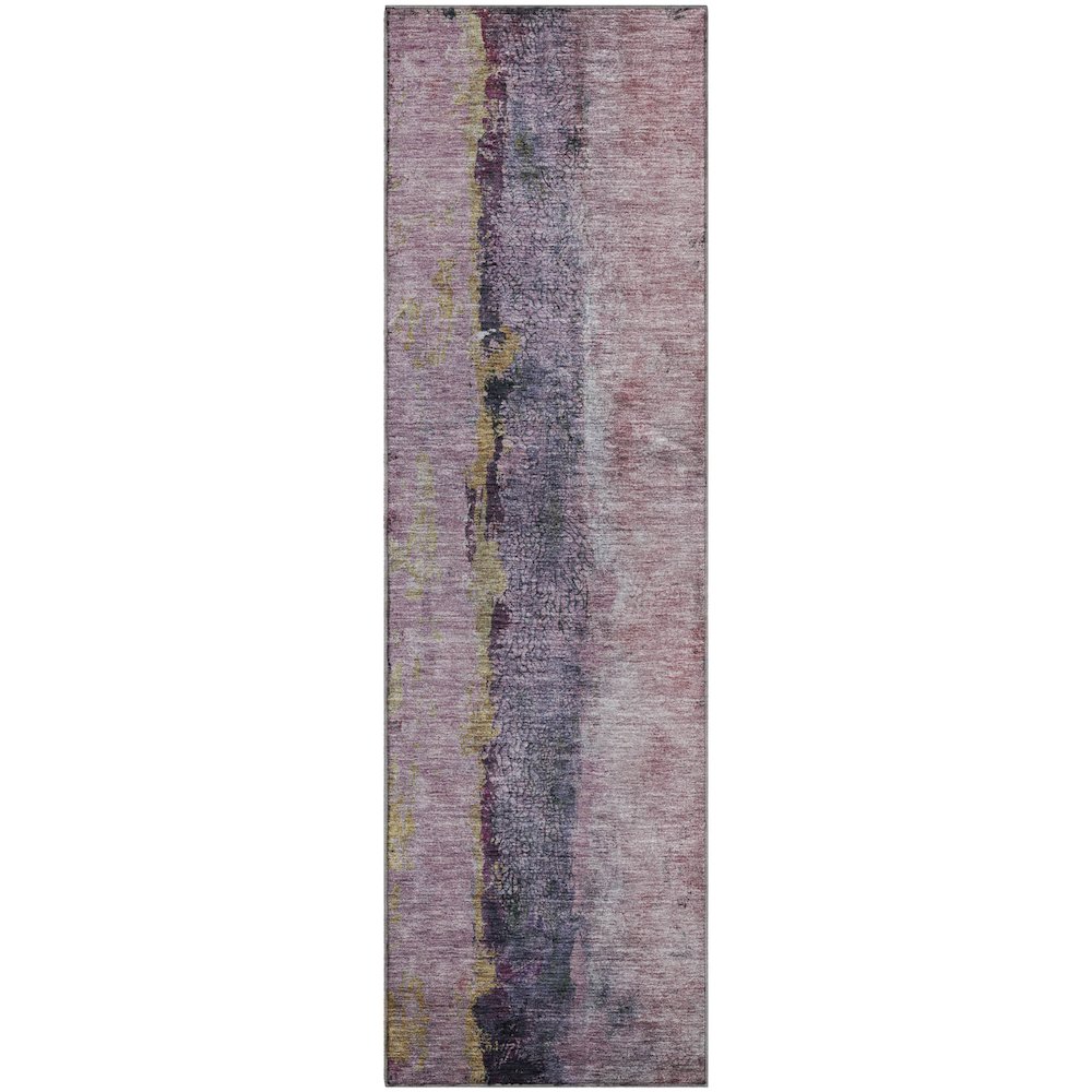 Premium Machine Washable Mayfield  Blush 2'3" x 7'6" Runner Rug. Picture 1