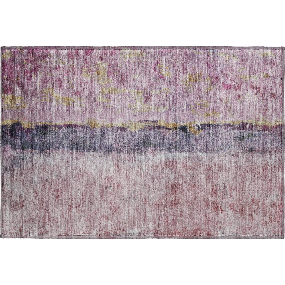 Premium Machine Washable Mayfield  Blush 1'8" x 2'6" Rug. Picture 1