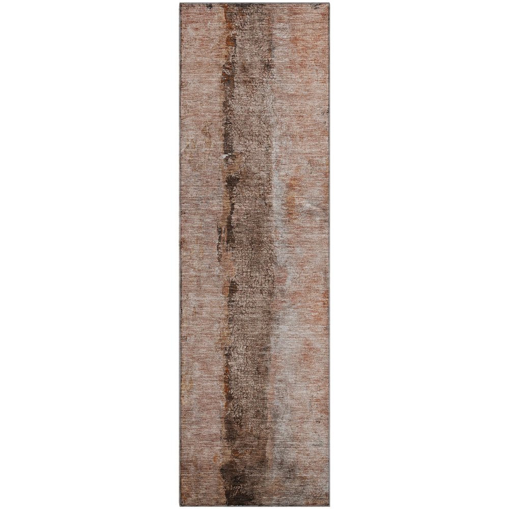 Premium Machine Washable Mayfield  Paprika 2'3" x 7'6" Runner Rug. Picture 1