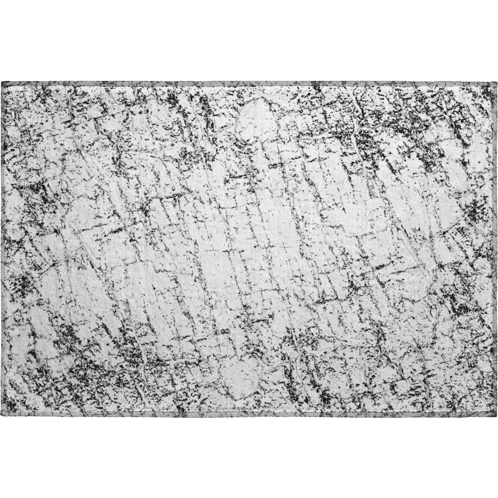 Premium Machine Washable Mayfield  Black 1'8" x 2'6" Rug. Picture 1