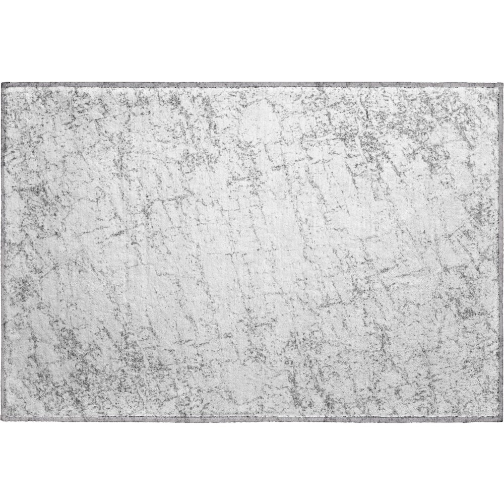 Premium Machine Washable Mayfield  Gray 1'8" x 2'6" Rug. Picture 1