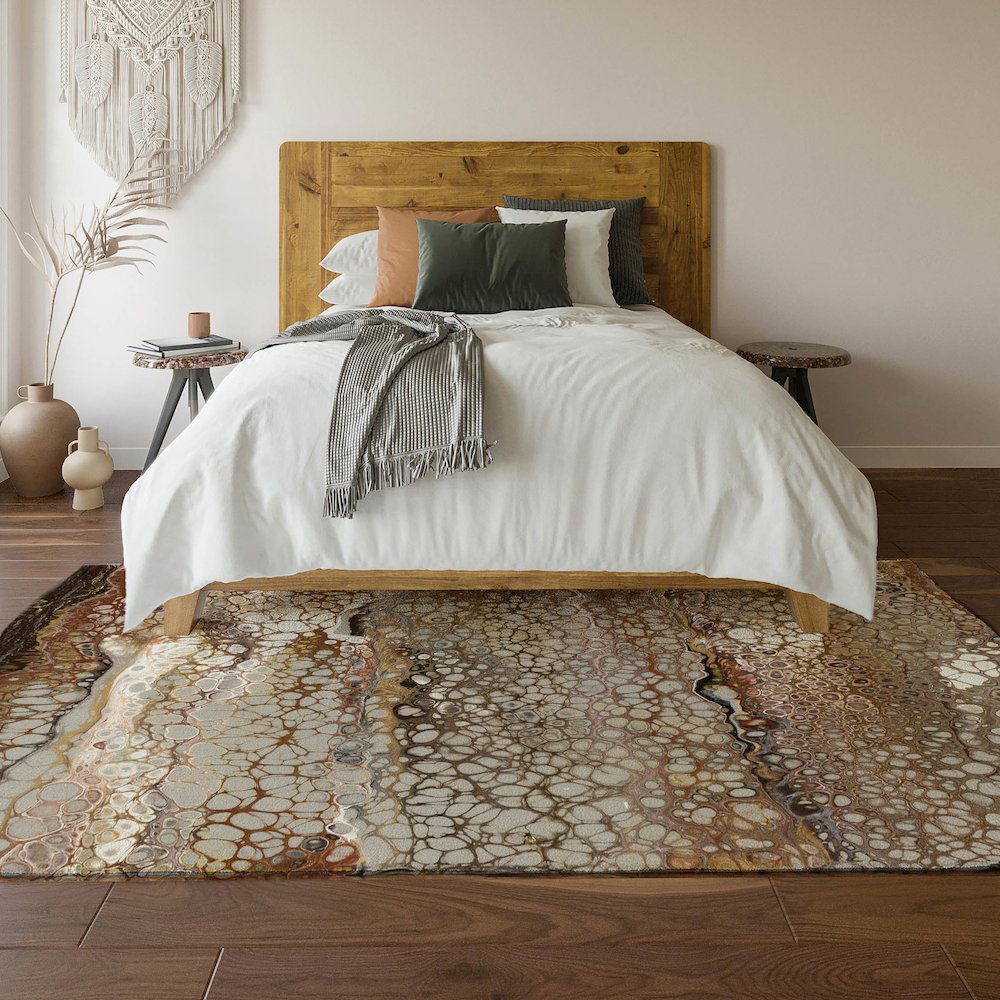 Premium Machine Washable Mayfield  Riverbed 2'6" x 3'10" Rug. Picture 6