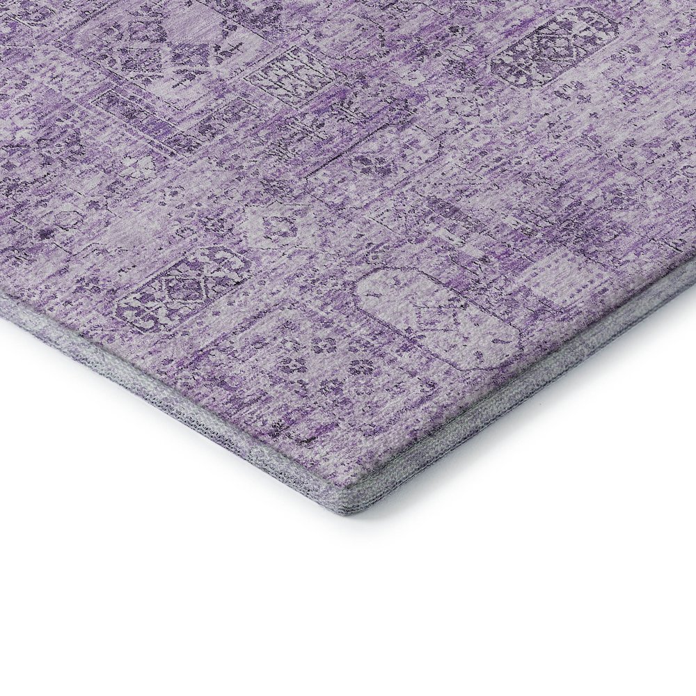 Premium Machine Washable Mayfield  Lilac 1'8" x 2'6" Rug. Picture 3