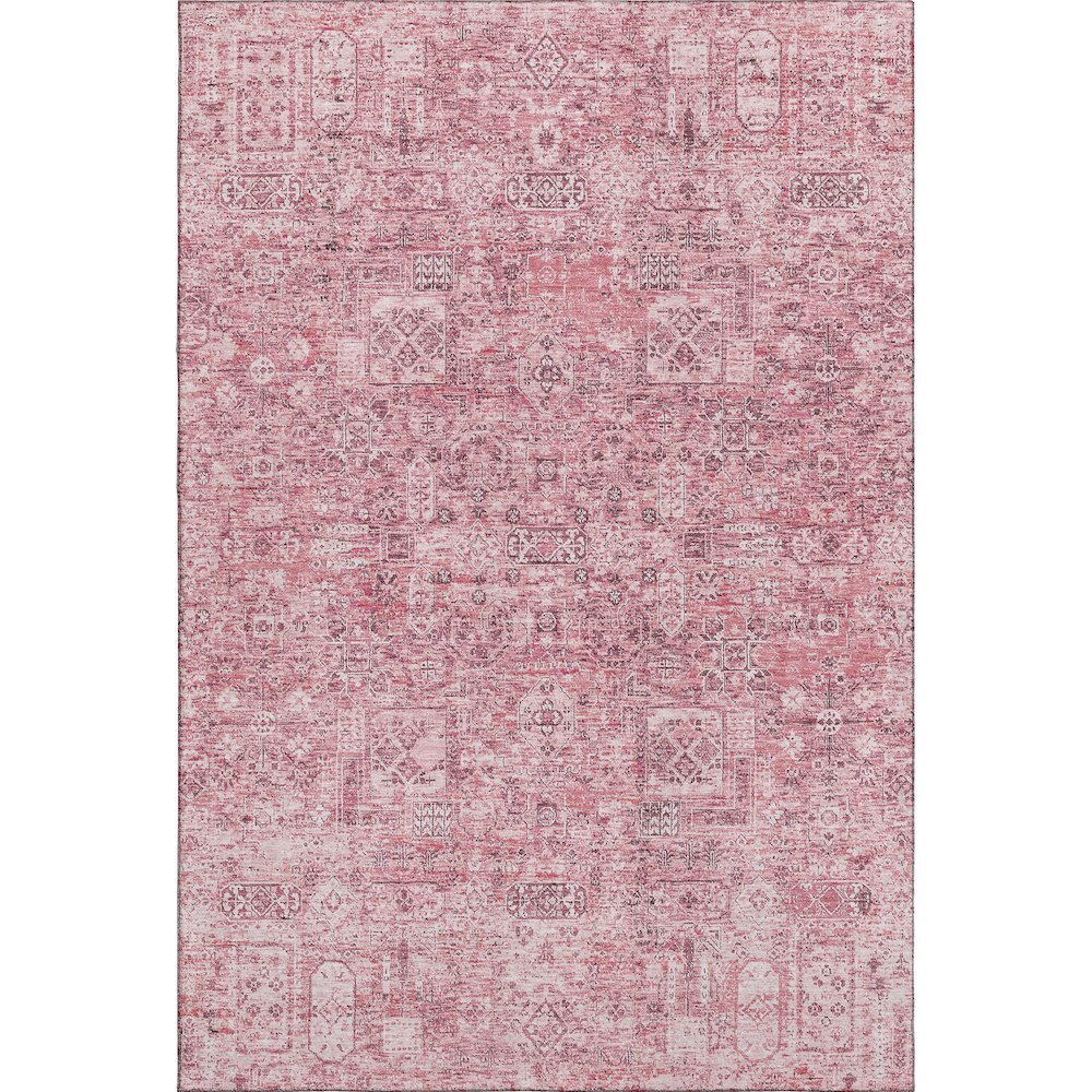 Premium Machine Washable Mayfield  Pink 2'6" x 3'10" Rug. Picture 1