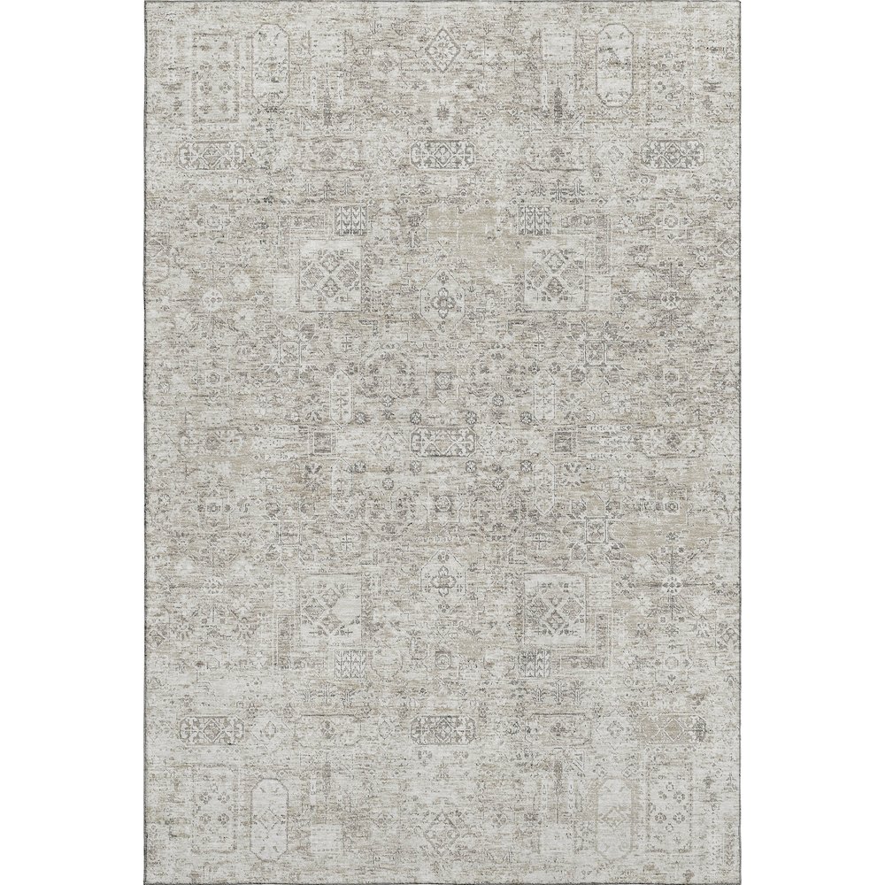 Premium Machine Washable Mayfield  Taupe 2'6" x 3'10" Rug. Picture 1