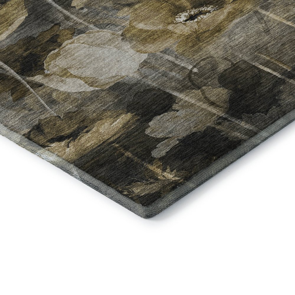 Premium Machine Washable Mayfield  Taupe 1'8" x 2'6" Rug. Picture 3