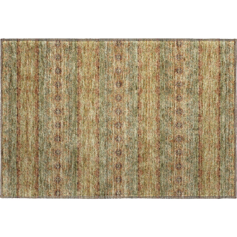 Premium Machine Washable Mayfield  Green 1'8" x 2'6" Rug. Picture 1