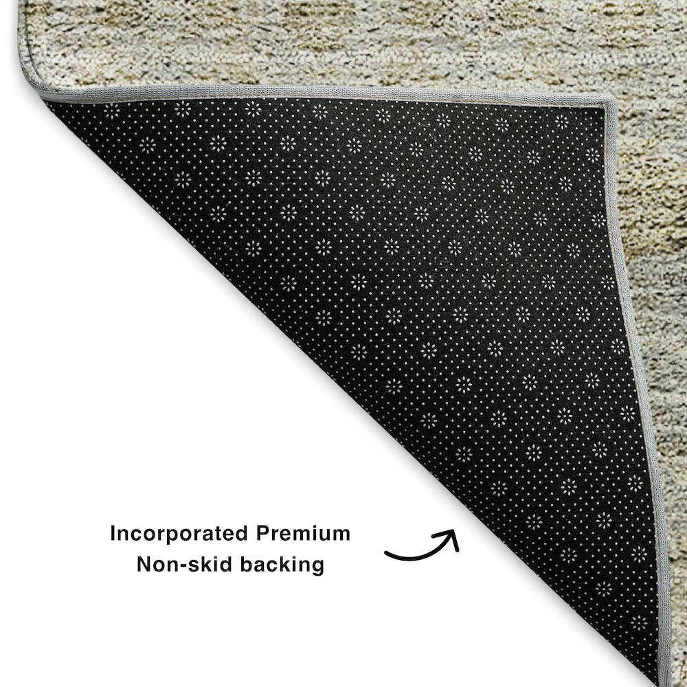 Premium Machine Washable Mayfield  Silver 1'8" x 2'6" Rug. Picture 2