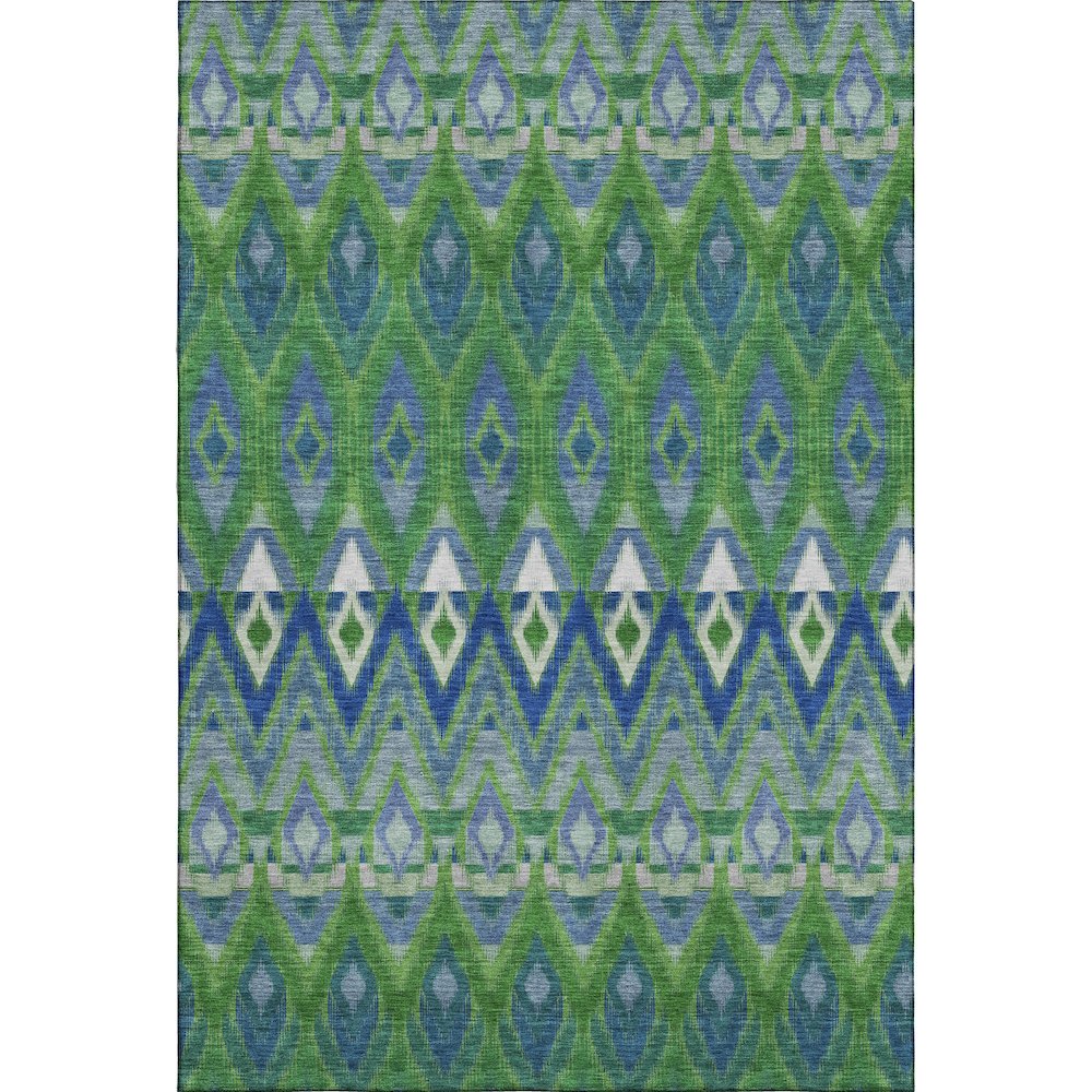 Premium Machine Washable Mayfield  Green 2'6" x 3'10" Rug. Picture 1