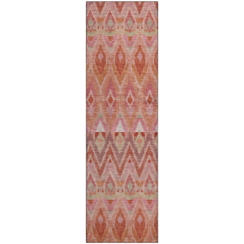 Premium Machine Washable Mayfield  Pink 2'3" x 7'6" Runner Rug. Picture 1