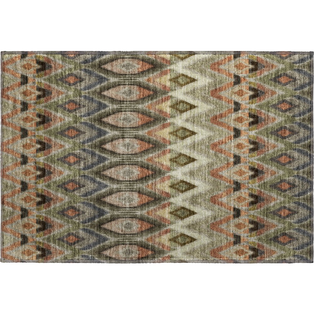 Premium Machine Washable Mayfield  Taupe 1'8" x 2'6" Rug. Picture 1