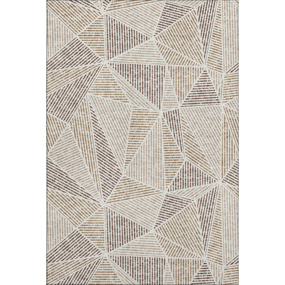 Premium Machine Washable Mayfield  Brown 2'6" x 3'10" Rug. Picture 1