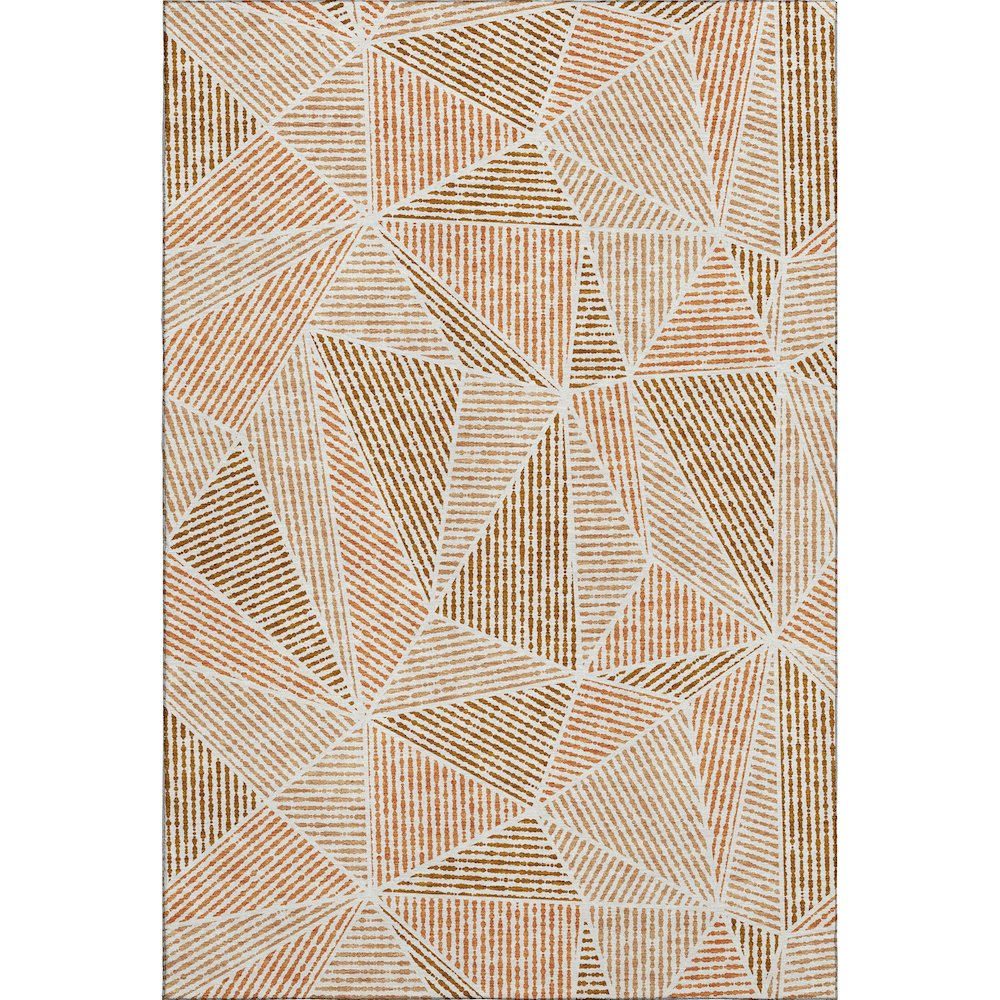 Premium Machine Washable Mayfield  Terracotta 2'6" x 3'10" Rug. Picture 1