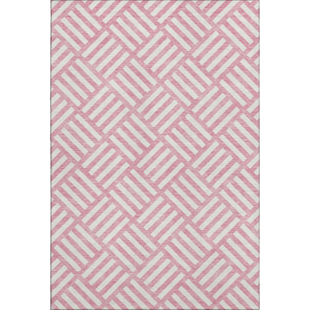 Premium Machine Washable Mayfield  Pink 2'6" x 3'10" Rug. Picture 1