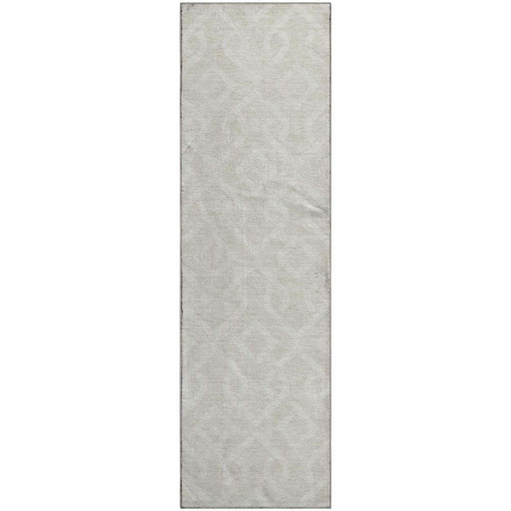 Premium Machine Washable Mayfield  Ivory 2'3" x 7'6" Runner Rug. Picture 1