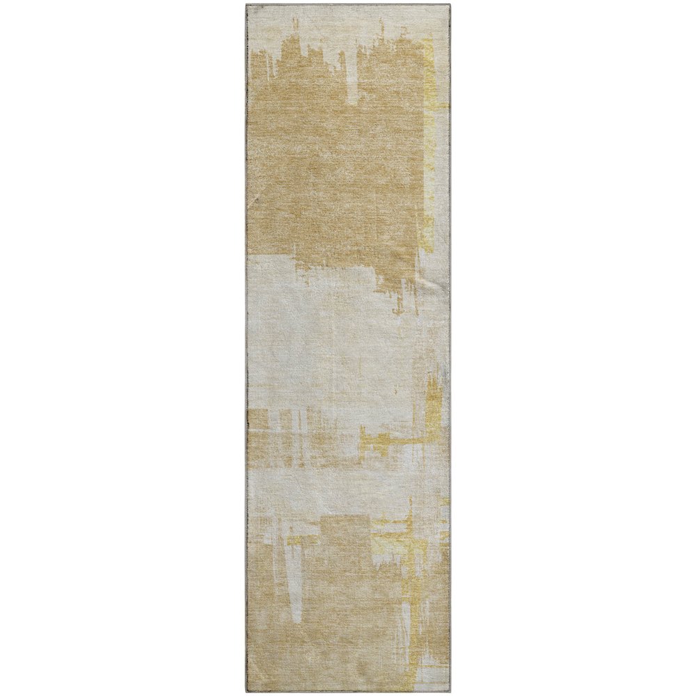 Premium Machine Washable Mayfield  Beige 2'3" x 7'6" Runner Rug. Picture 1