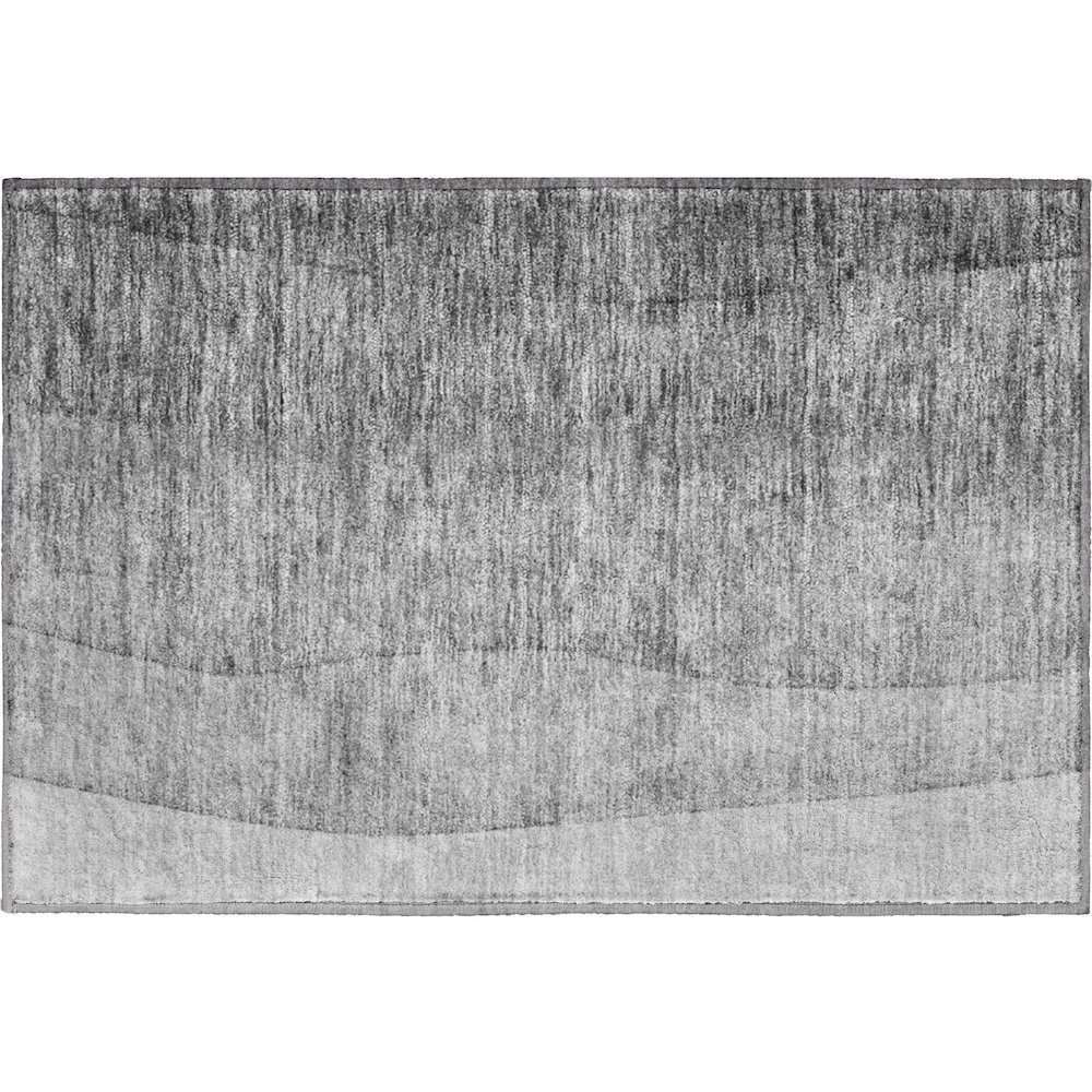 Premium Machine Washable Mayfield  Gray 1'8" x 2'6" Rug. Picture 1