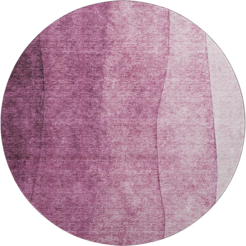 Premium Machine Washable Mayfield  Merlot 8' x 8' Round Rug. Picture 1