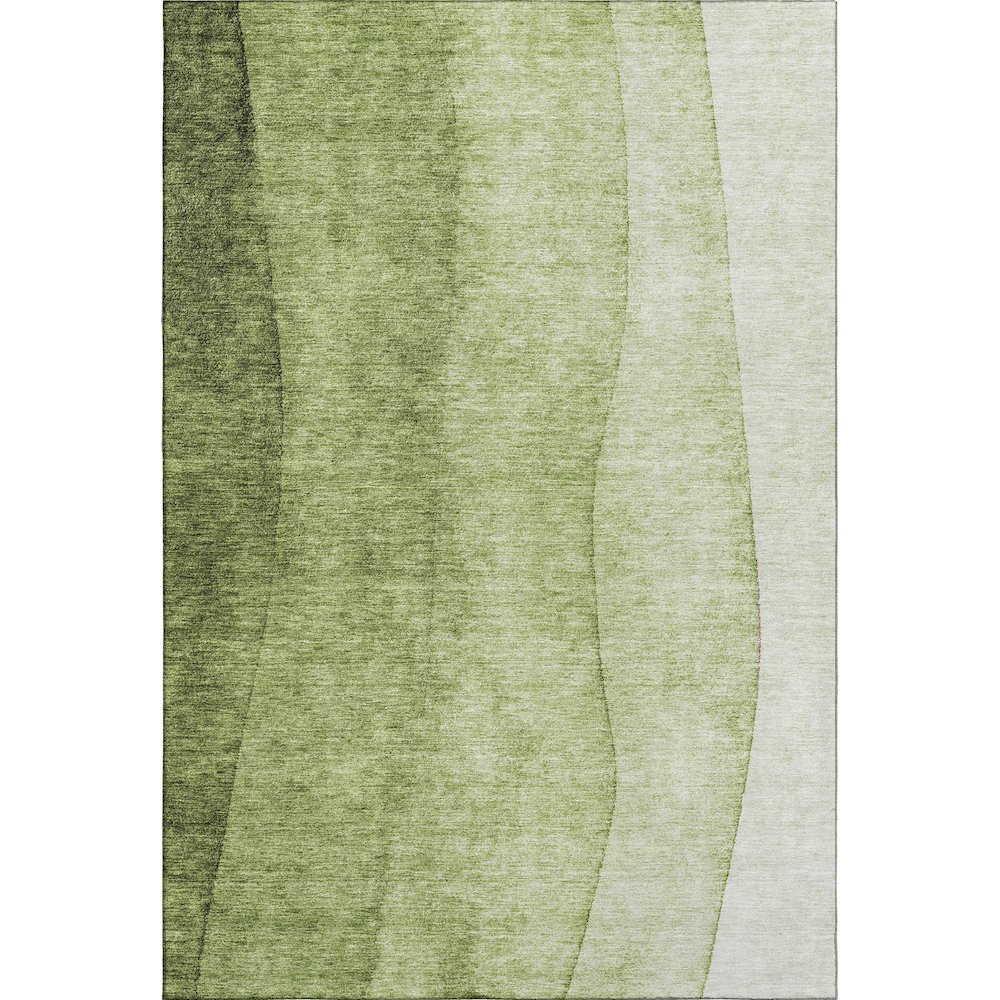 Premium Machine Washable Mayfield  Olive 2'6" x 3'10" Rug. Picture 1