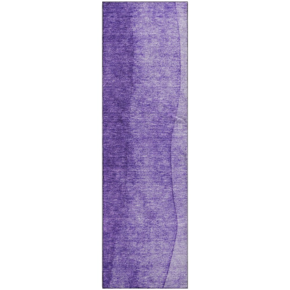 Premium Machine Washable Mayfield  Purple 2'3" x 7'6" Runner Rug. Picture 1