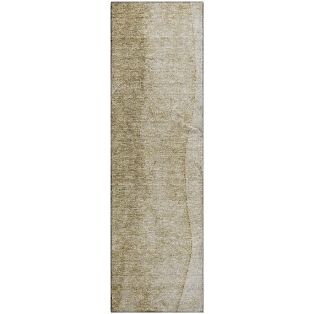 Premium Machine Washable Mayfield  Taupe 2'3" x 7'6" Runner Rug. Picture 1