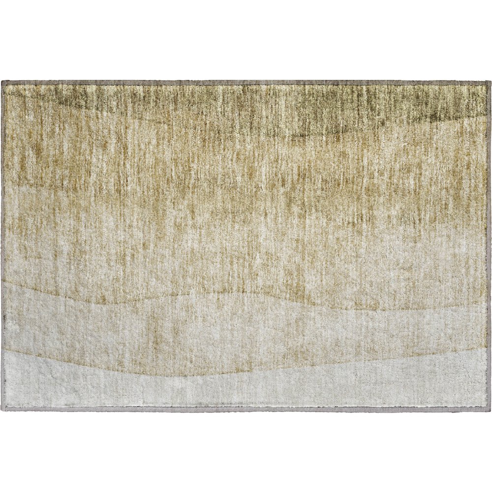 Premium Machine Washable Mayfield  Taupe 1'8" x 2'6" Rug. Picture 1