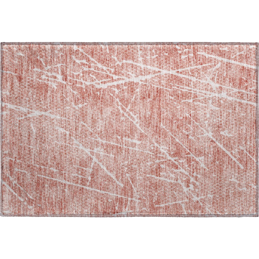 Premium Machine Washable Mayfield  Blush 1'8" x 2'6" Rug. Picture 1