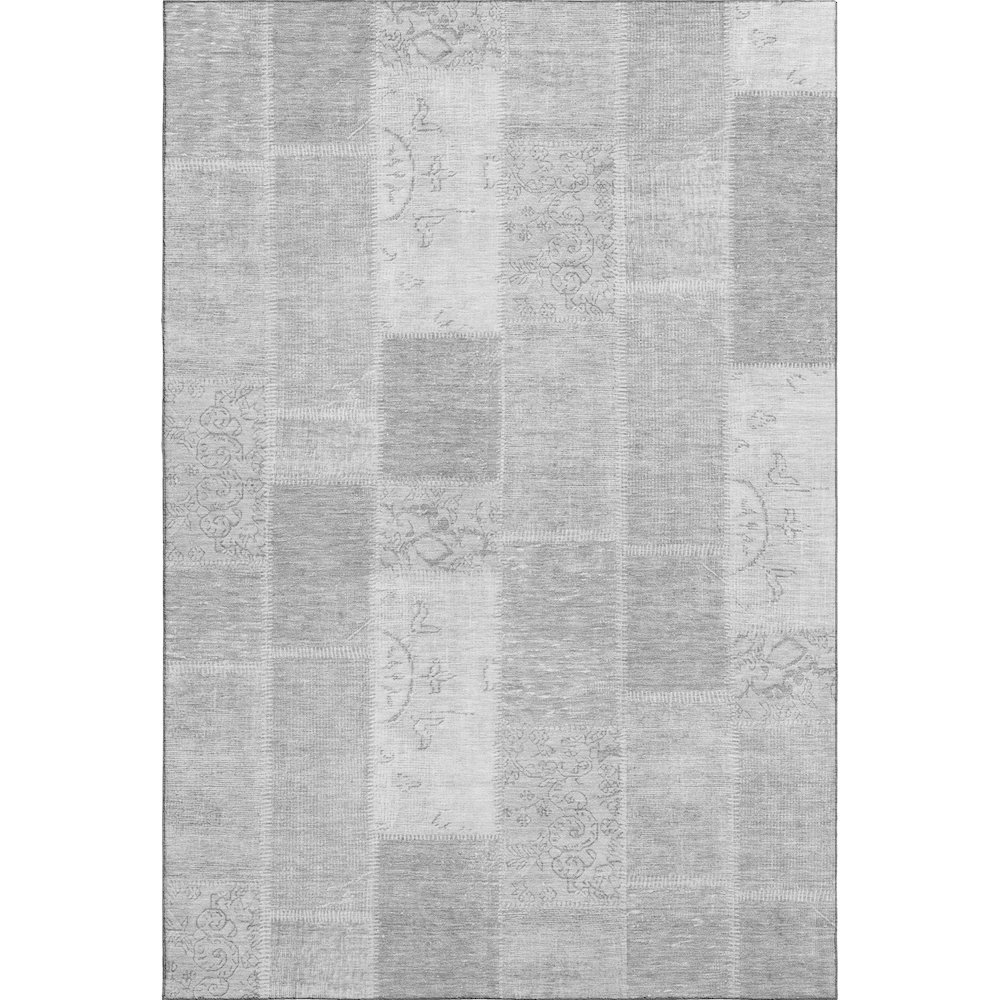 Premium Machine Washable Mayfield  Silver 2'6" x 3'10" Rug. Picture 1