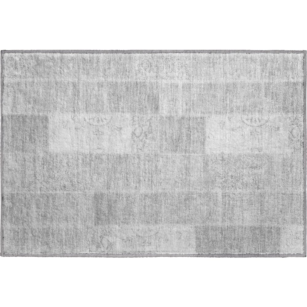 Premium Machine Washable Mayfield  Silver 1'8" x 2'6" Rug. Picture 1