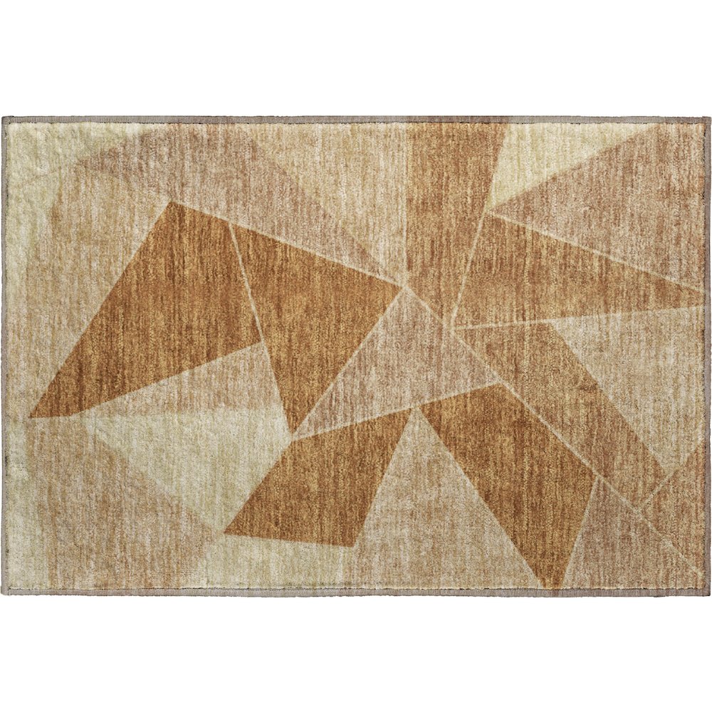 Premium Machine Washable Mayfield  Paprika 1'8" x 2'6" Rug. Picture 1
