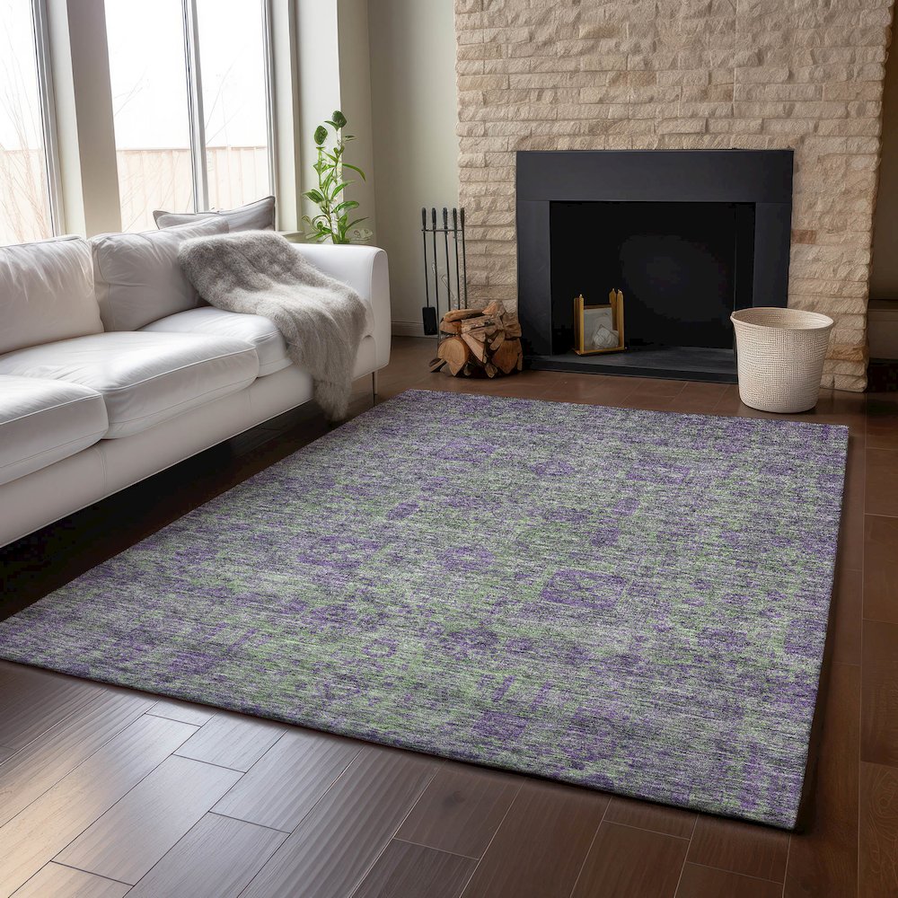Premium Machine Washable Mayfield  Fern 2'6" x 3'10" Rug. Picture 6