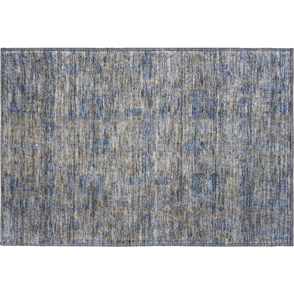 Premium Machine Washable Mayfield  Khaki 1'8" x 2'6" Rug. Picture 1