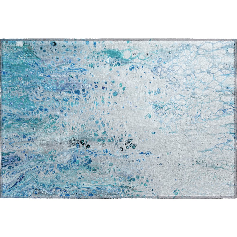 Premium Machine Washable Mayfield  Shoreline 1'8" x 2'6" Rug. Picture 1
