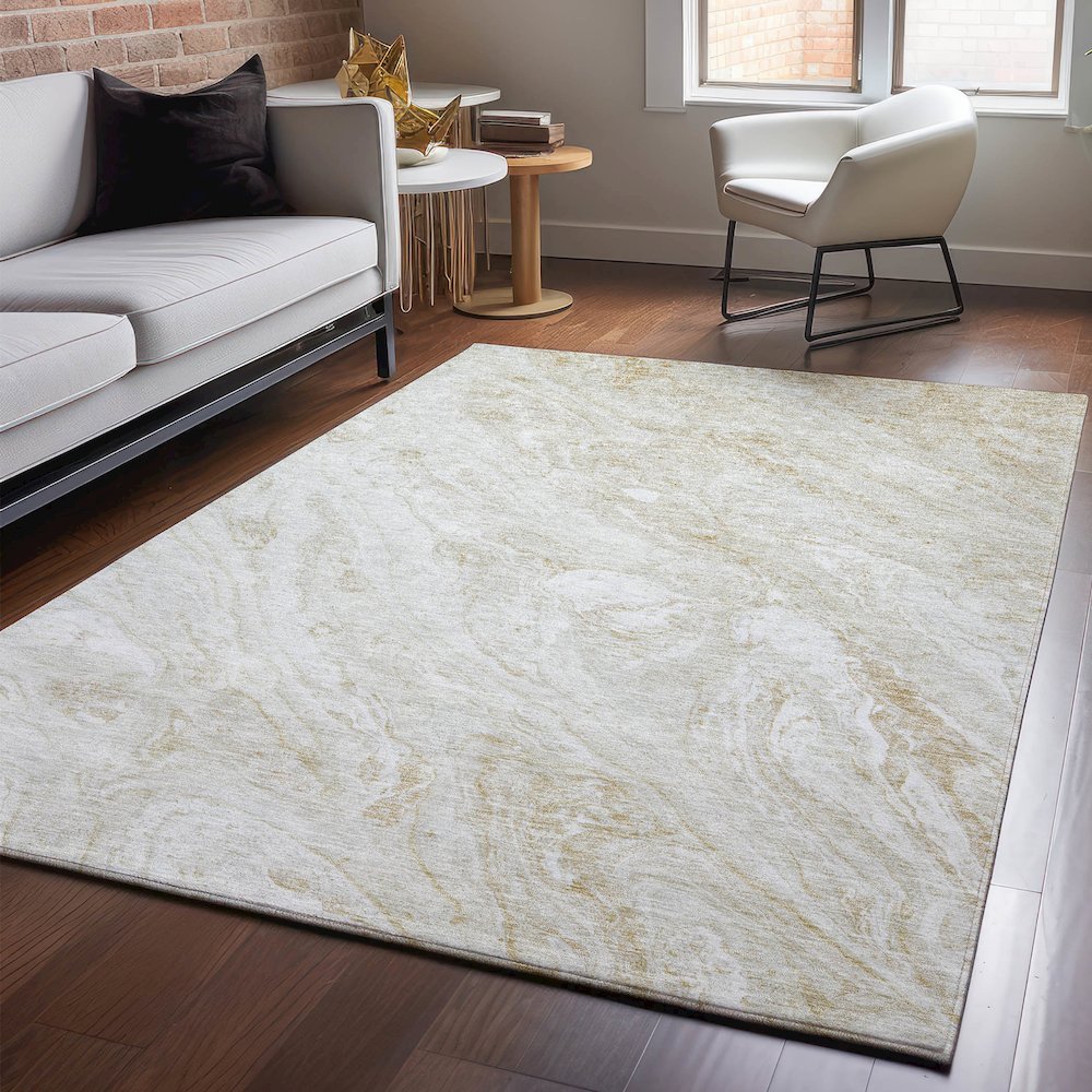 Premium Machine Washable Mayfield  Ivory 2'6" x 3'10" Rug. Picture 5