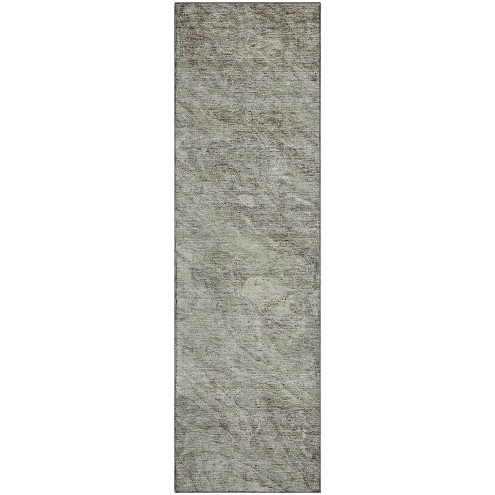 Premium Machine Washable Mayfield  Taupe 2'3" x 7'6" Runner Rug. Picture 1