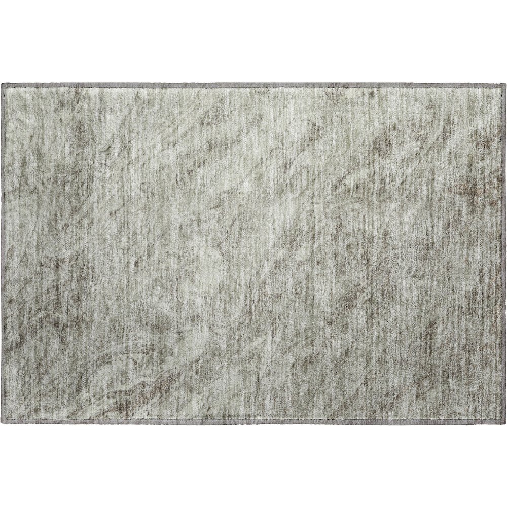 Premium Machine Washable Mayfield  Taupe 1'8" x 2'6" Rug. Picture 1