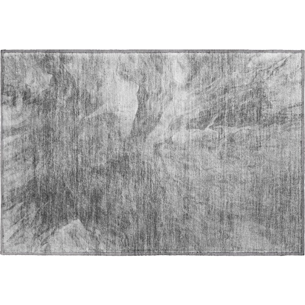 Premium Machine Washable Mayfield  Gray 1'8" x 2'6" Rug. Picture 1