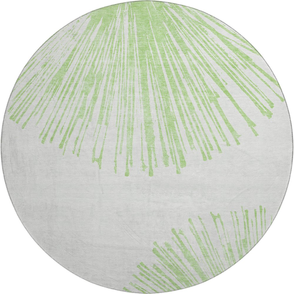 Premium Machine Washable Mayfield  Aloe 8' x 8' Round Rug. Picture 1