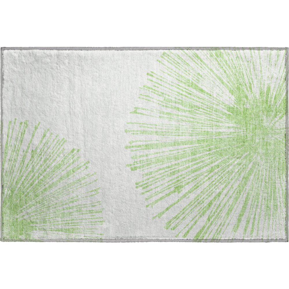 Premium Machine Washable Mayfield  Aloe 1'8" x 2'6" Rug. Picture 1