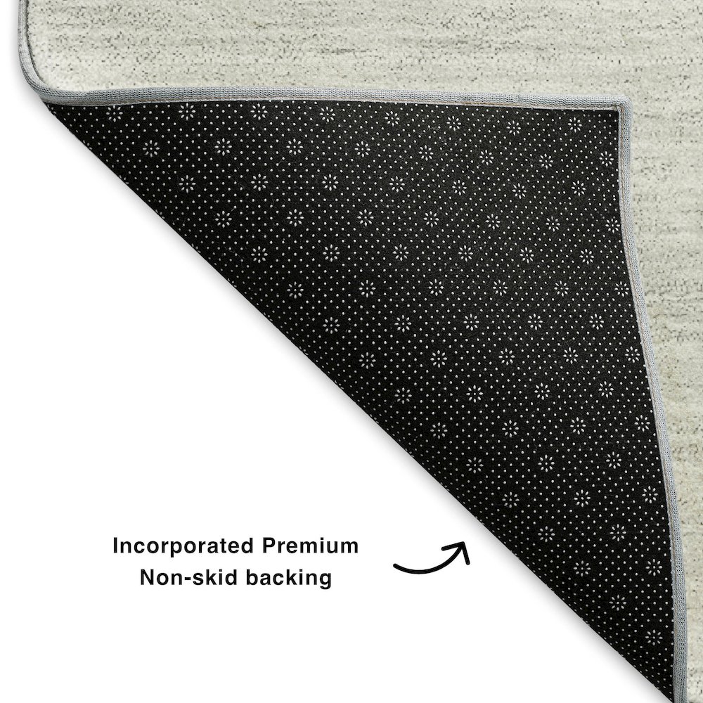 Premium Machine Washable Mayfield  Black 1'8" x 2'6" Rug. Picture 2
